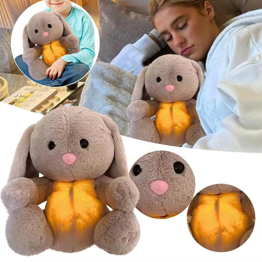 Breathing Bunny, Rabbit & Elephant Plush – Soothing Sensory Toy for Anxiety & Stress Relief, Calming Sleep Aid for All Ages"