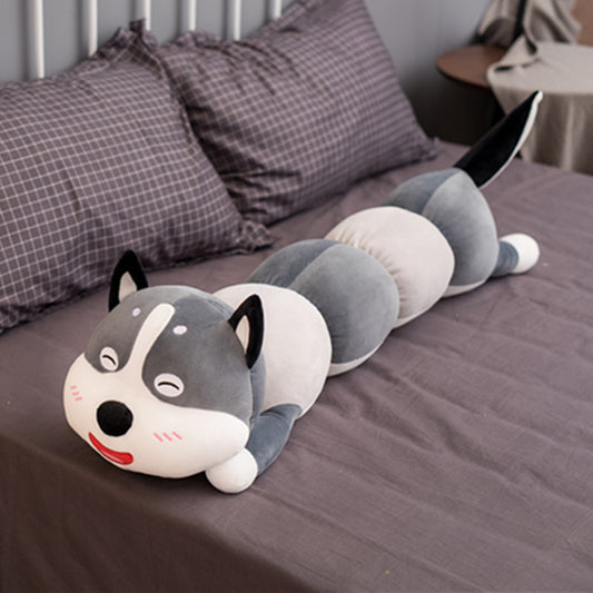 Cute Husky Long Pillow Doll Plush Toys